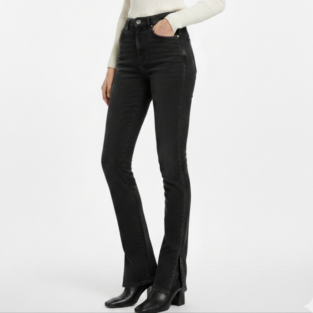 Zara New Women's Dark Gray Skinny Jeans Size Eur 34 Usa 2 Mex24
